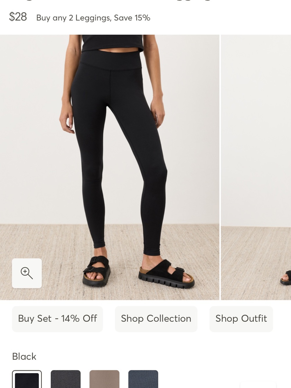 High-Waist Black Leggings - Sleek Everyday Legging - 2 pack